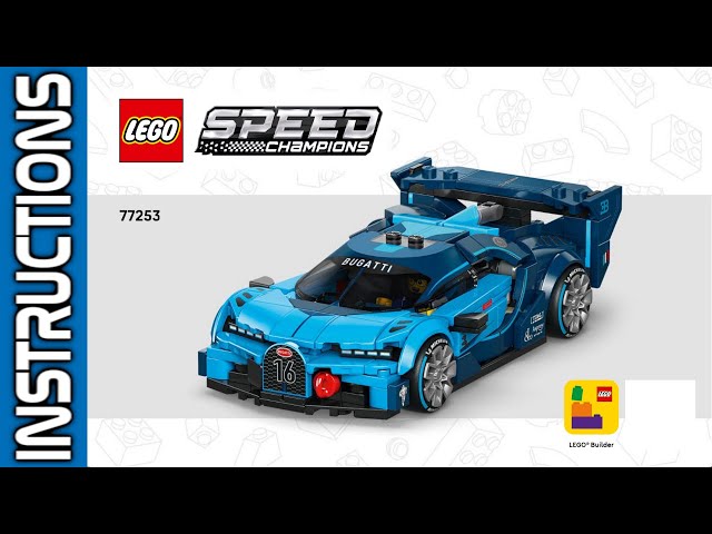 🧱📖LEGO 77253 Bugatti Vision GT Hyper Sports Car Instructions