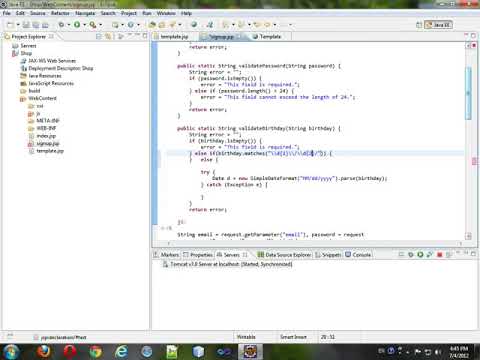 Setting up your JSP environment   7 3 Validating with JSP   YouTubevia torchbrowser com
