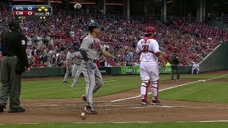 ATL@CIN: McCann slaps a two-run single in the first