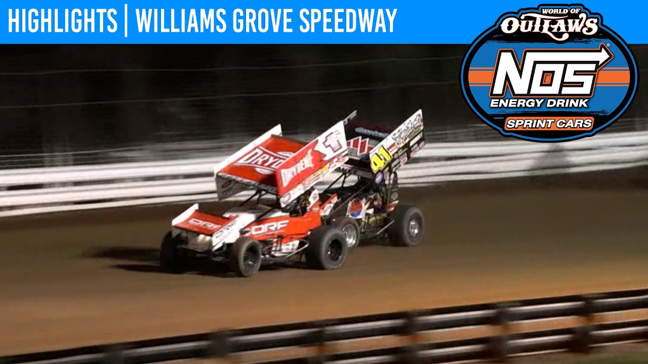 World of Outlaws NOS Energy Drink Sprint Cars Williams Grove Speedway