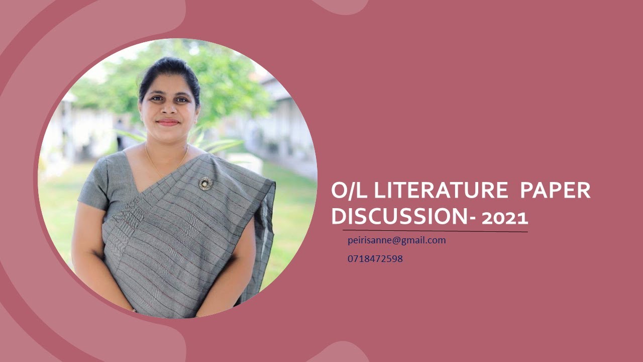 G.C.E. O/L English Literature Target Paper Discussion - 2022