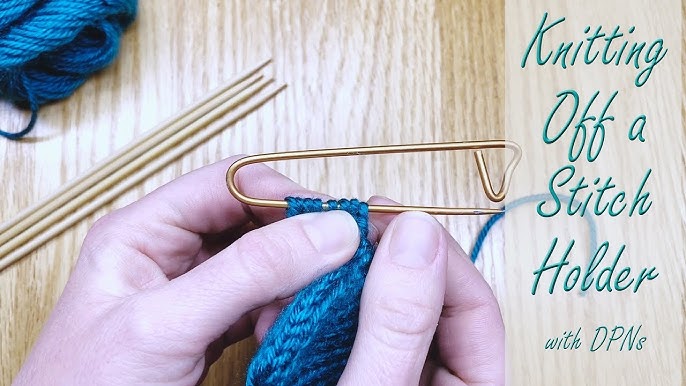 How to Slip Stitches onto a Stitch Holder to Work Later 