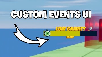 CUSTOM EVENTS UI #uefn #verse