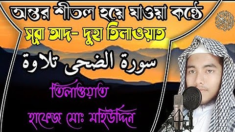 Surah ad Duha মুগ্ধ হওয়া কন্ঠে সুরা আদ দোহা তিলাওয়াত( سوره الضحى) Hafiz Mohammed Mohiuddin