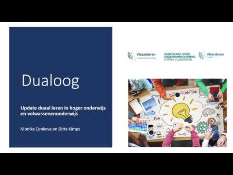 Digitale Dualoog: een update van duaal leren in het hoger en volwassenenonderwijs
