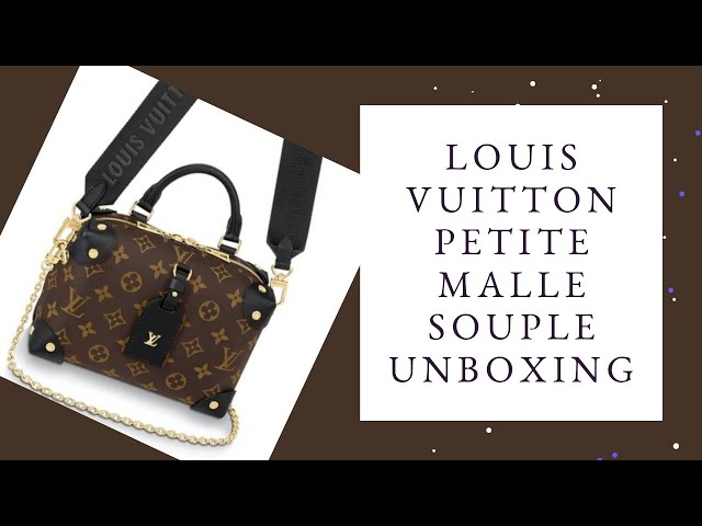 LOUIS VUITTON PETITE MALLE BAG UNBOXING AND STYLING 