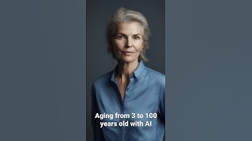 Aging from 3 to 100 years old using Runway & Midjourney 😱 #midjourney #runway #AI