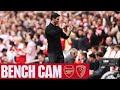 Bench cam  arsenal vs bournemouth 30  all the goals reactions celebrations and more  pl
