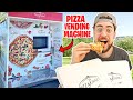 Found a Mystery PIZZA VENDING MACHINE!! (What's Inside A Pizza Vending Machine?)