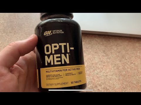 Обзор спортивных витамин OPTI-MEN Optinum Nutrition unboxing original