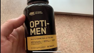 Обзор спортивных витамин OPTI-MEN Optinum Nutrition unboxing original