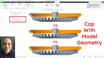 Creo Parametric - Cap with Model Geometry - Part Modeling