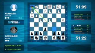 Chess Game Analysis: Gurzaazov - Шамсиддин : 0-1 (By Chessfriends.com)