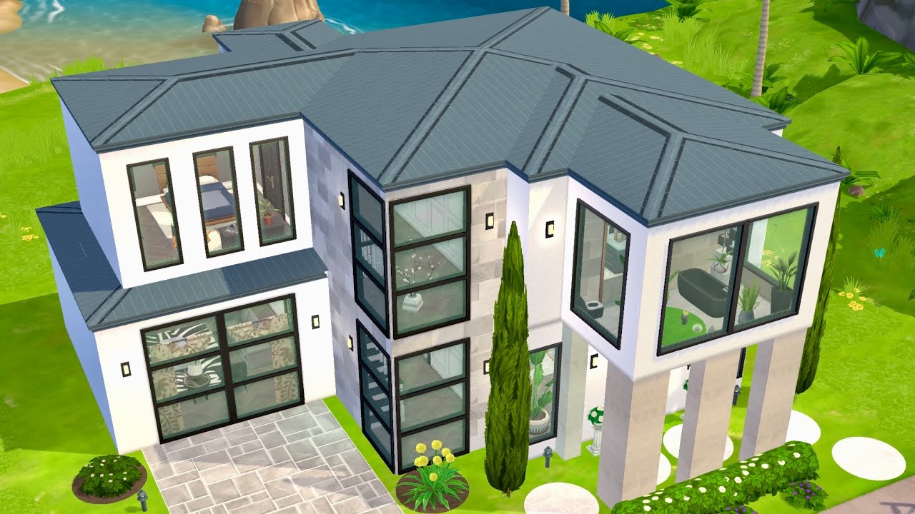 THE SIMS MOBILE • HOUSE BUILD • TINY MODERN HOME 