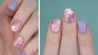 Dazzle Dry Manicure - Spring Flower Nails