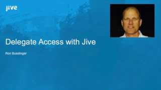 Using Delegate Access with Jive