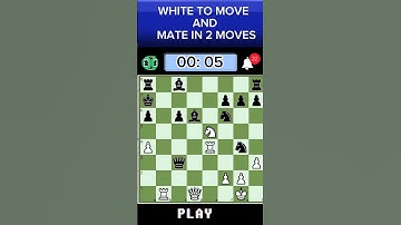 Chess Puzzle No. 3 White to Move and Mate in 2 Moves. #chess #chesssignal #chesspuzzle #fypシ