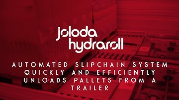 Automated Slipchain System Quickly And Efficiently Unloads Pallets From A Trailer