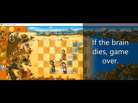 Plants & Zombie with automated AI player