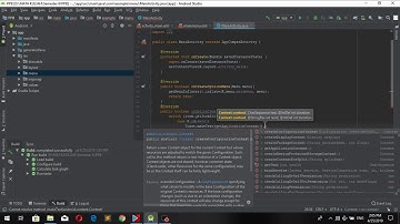 Option menu Android Studio 15