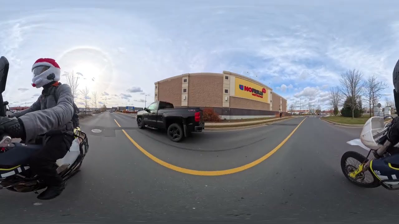 Driving Canada| Motorcycle from Fredericton to Burton, New Brunswick. (360-degree video in 4K)