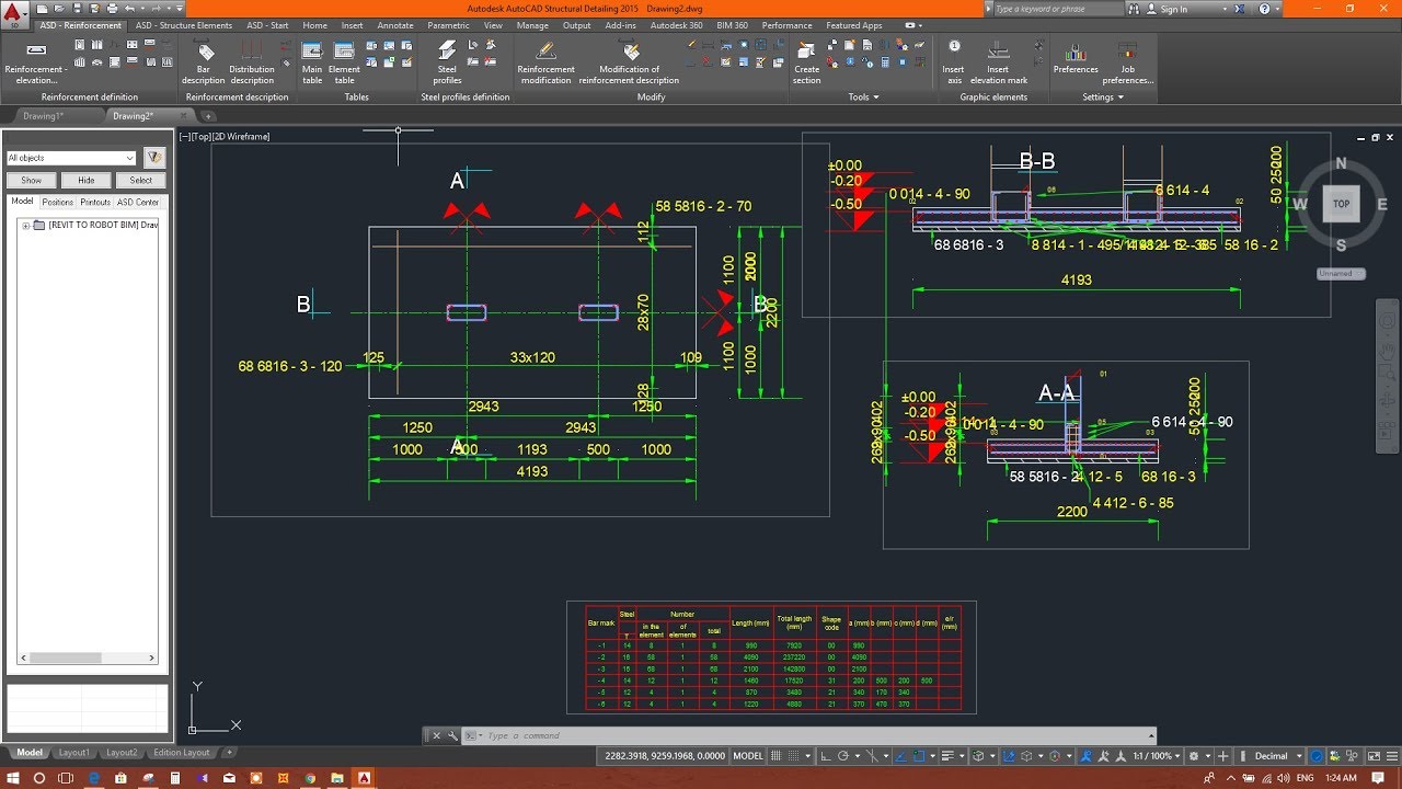 IMPORTING DRAWING INTO AUTOCAD STRUCTURAL DETAILING FROM ROBOT 2018