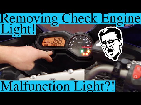 How to Remove FZ6 Check Engine Light/Malfunction Light + Bonus method
