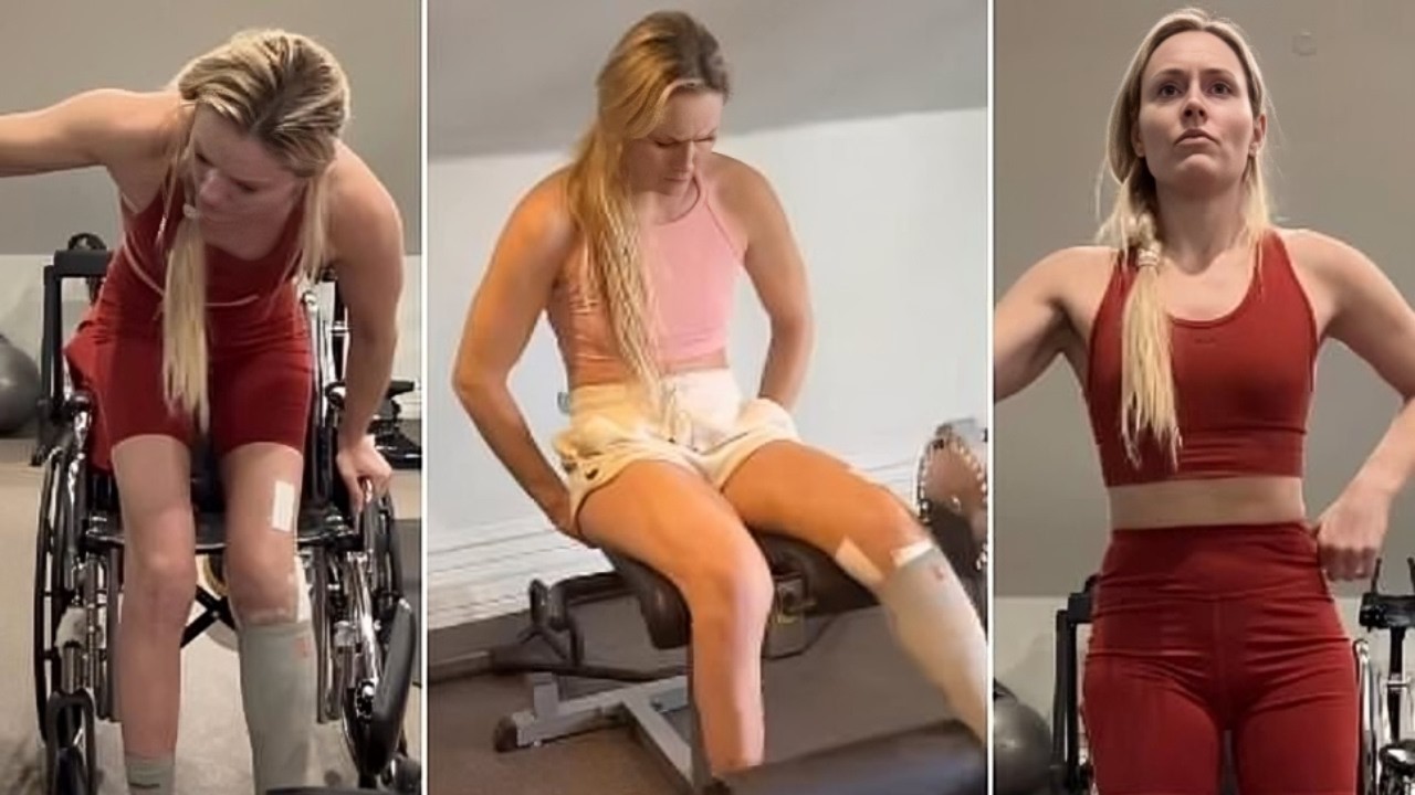 Lindsey Vonn Stuns Fans From Wheelchair to Workout in Weeks After Near Leg Amputation