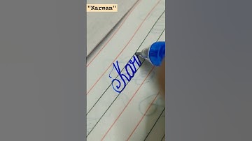 "Karman" name in cursive handwriting #art #share #calligraphy #learn #names #cursive #shorts #shorts