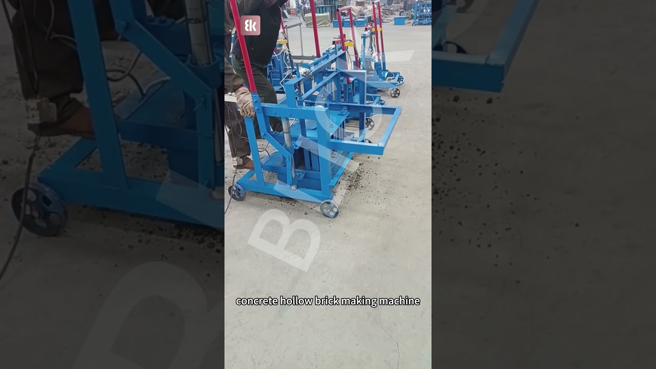 concrete hollow block making machine 50 pieces 