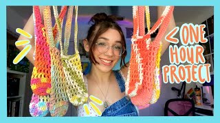 Crochet Water Bottle Holder Tutorial | One Hour Project | Beginner Friendly | DIY