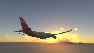 MSFS 2024. Xbox S. Gibraltar Airbus A330 Visual Approach