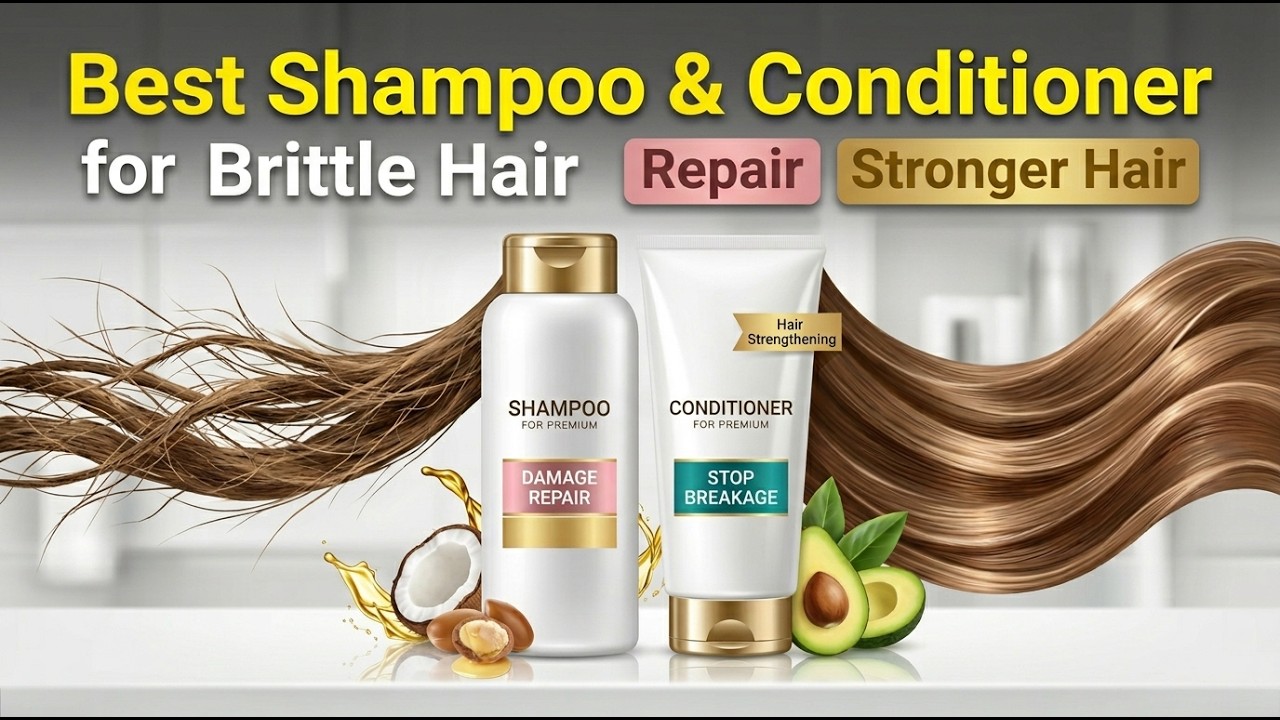 TOP 5 Best Shampoo And Conditioner For Brittle Breaking Hair - YouTube