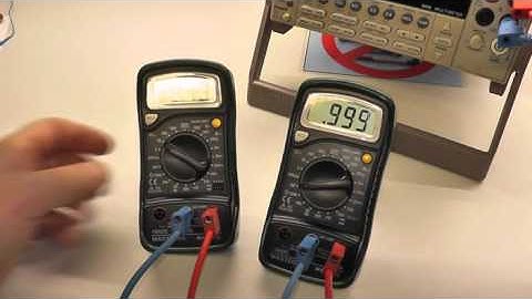 How to use and handle a digital multimeter part 2 (EEEL1-3)