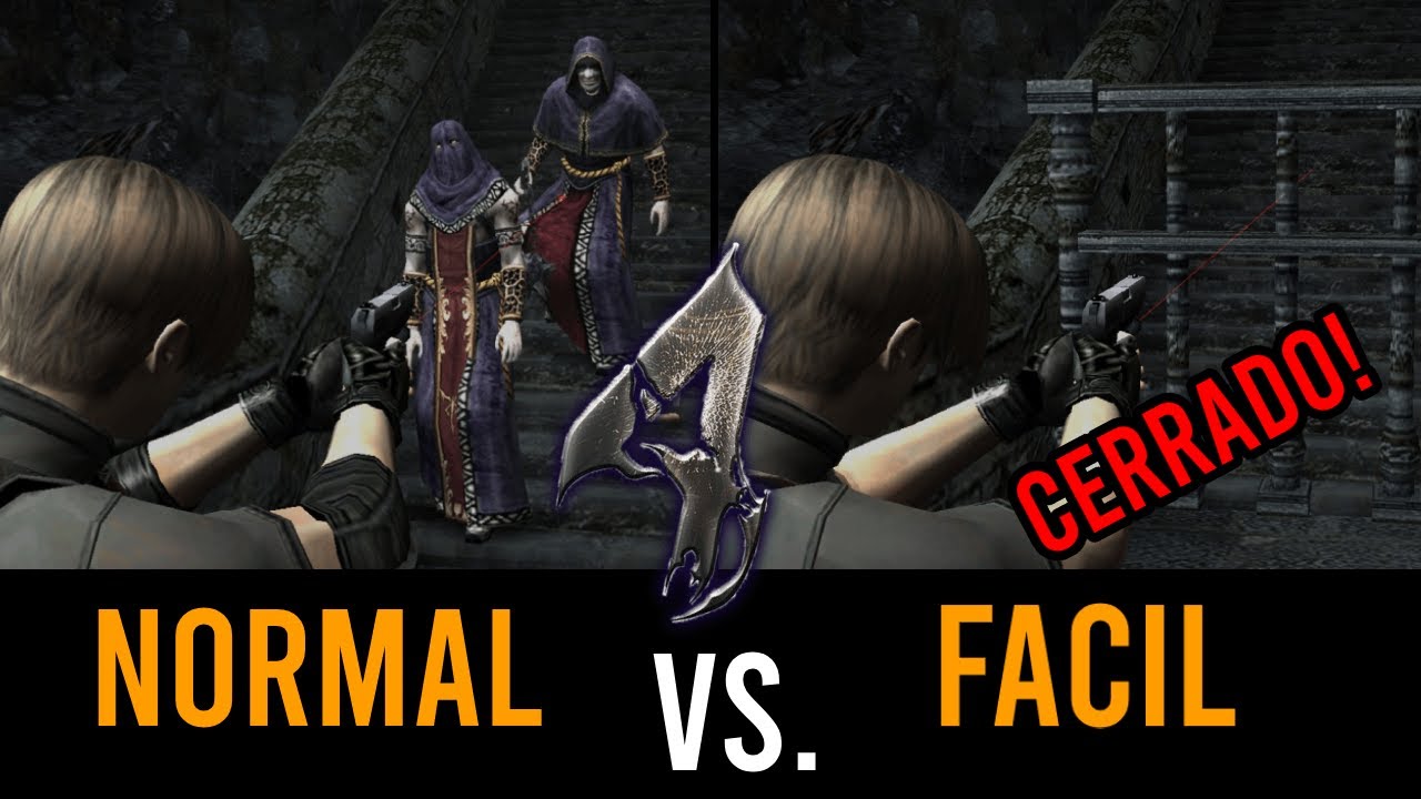 Jugar Resident Evil 4 en Fácil ELIMINA zonas del juego | Diferencias entre las cuatro dificultades