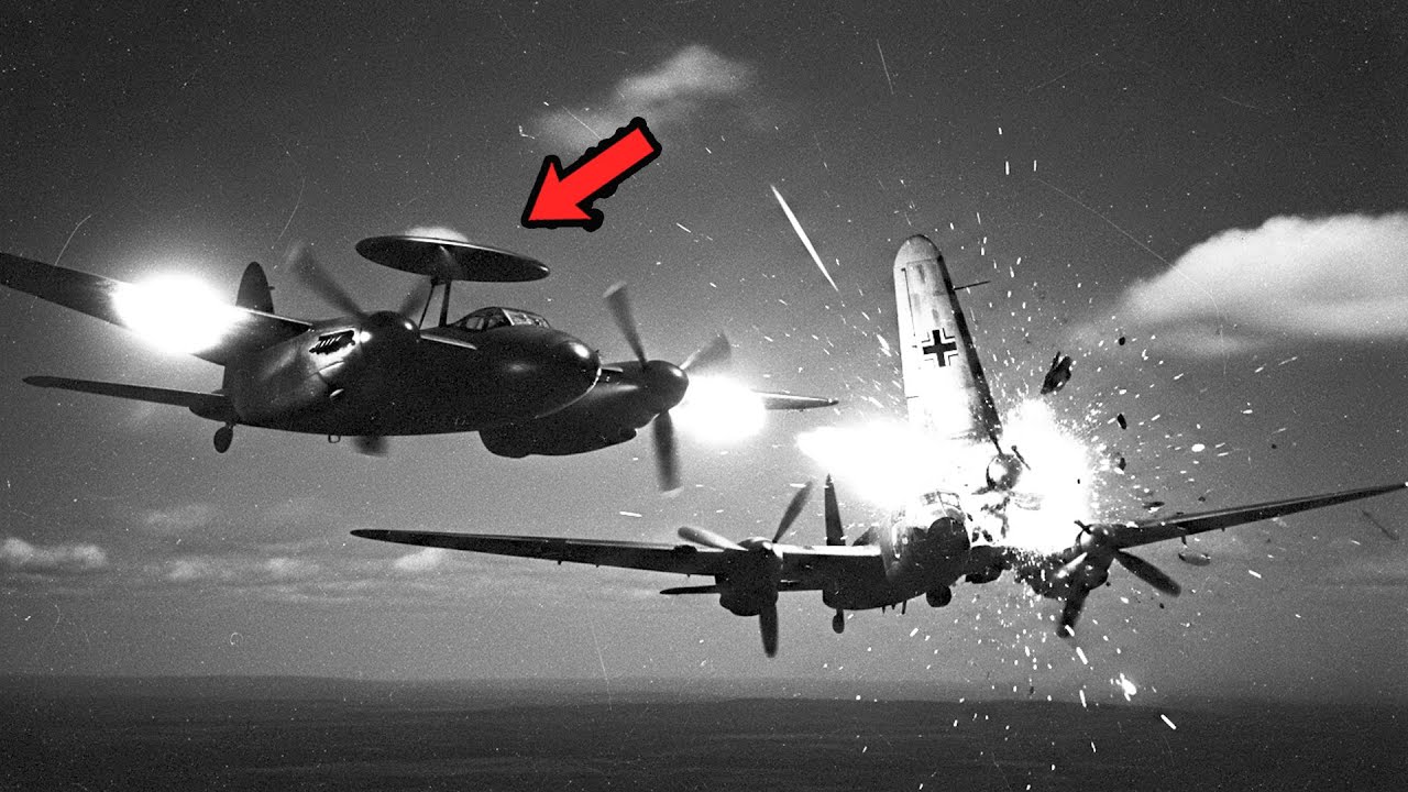 德國飛行員嘲笑加拿大「木製」蚊式戰鬥機，直到它的四門20毫米大砲向他們開火。