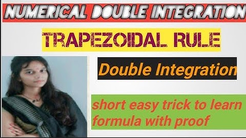 Trapezoidal Rule Double Integration