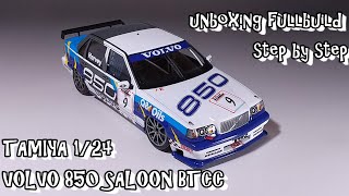 unboxing fullbuild TAMIYA 1/24 VOLVO 850 SALOON BTCC Scale