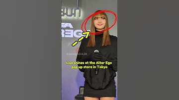 Lisa shines at the Alter Ego pop up store in Tokyo #lisa #blackpink