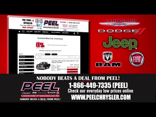 Nobody Beats a Deal from Peel! NEW Chrysler, Ram, Dodge, Jeep