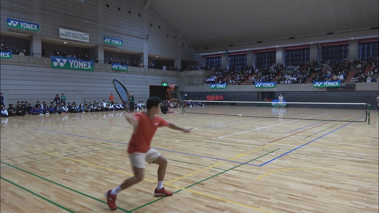 【選手目線】臨場感溢れる世界最高峰の戦いが始まる！船水・丸山VSジンミン・ボムジュン【YONEXソフトテニスワールドチャレンジ】