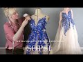 Sewing /Making a wedding party dress / Tutorial/ Szycie sukni