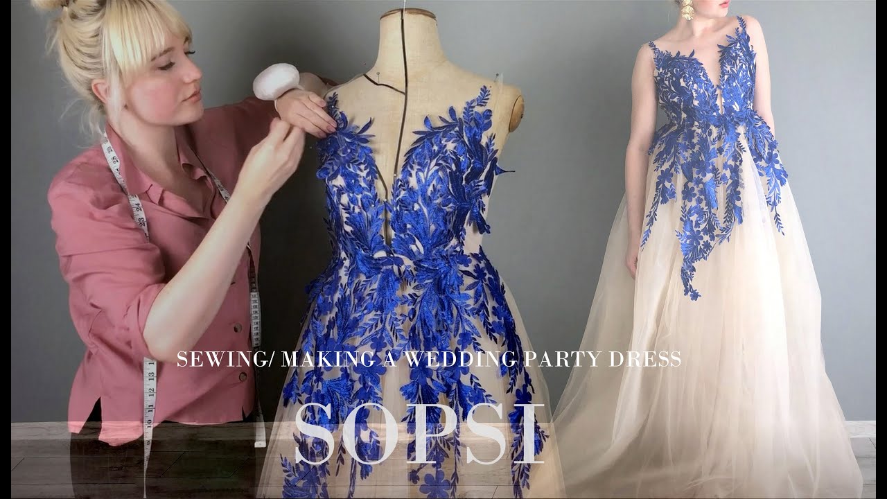 Sewing /Making a wedding party dress / Tutorial/ Szycie sukni YouTube