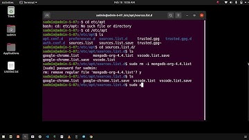 remove PPA repository of MongoDB Ubuntu Linux