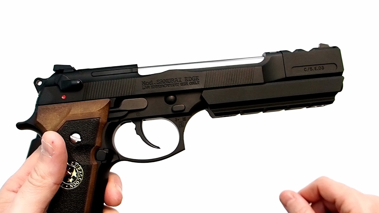 Airgun: WE M92 Barry Burton Samurai EDGE 6MM GBB Review - YouTube