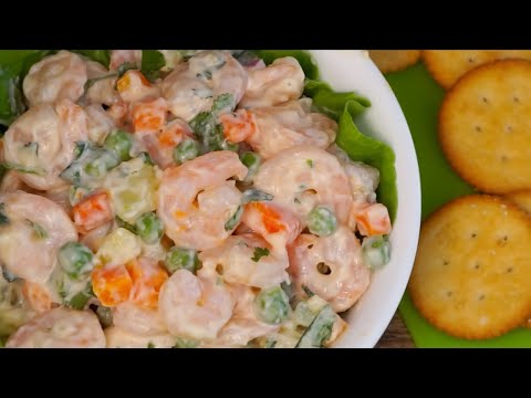 ENSALADA de CAMARONES Receta de comida con mucho sabor! #camarones –  Corazón Contento Con Ley