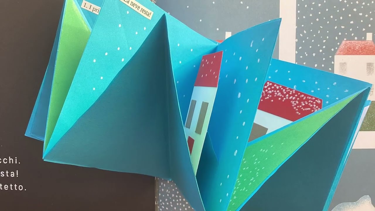 La neve ❄️ in 4 tempi Pop-up | Tutorial #farelibri #popupbook #art #school