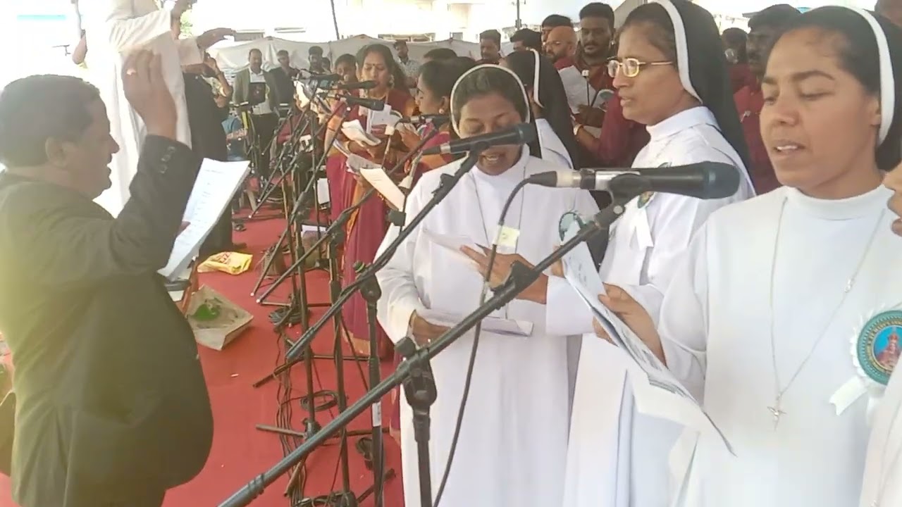 Joined / Leo/ Presence of Fr.Roy's St. Mary's Basilica Choir Bangalore  on the feast mass.08/09/25. 