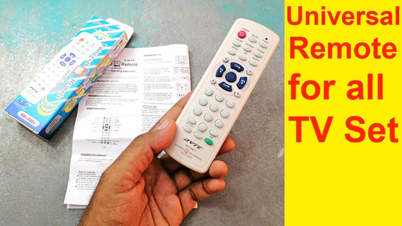 How to set manually configure Universal Remote Control for all TV LED