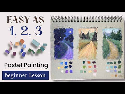 EASY as 1 2 3  Beginner Soft Pastel Tutorial